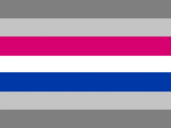 Demicisgender flag