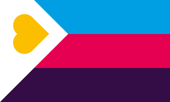 Tricolor Polyamory Pride Flag