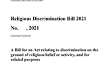 Religious Discrimination Bill 2021