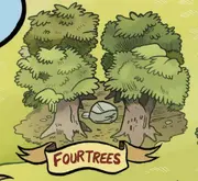 Les Quatres Chênes dans l'adaptation bd