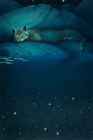 Feuille de Lune, occupée à dormir à la Source de Lune