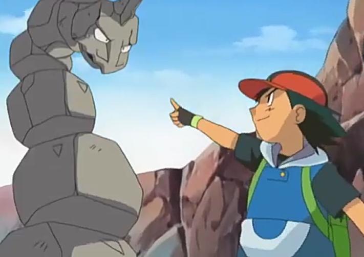 Shiny Onix from Brock (This is an accidental shiny and looks like it's a  1/8192 chance like usual. I think you can shiny hunt the Pokemon of Gym  leaders but I'm not