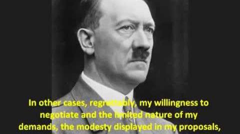(VERY RARE HITLER SPEECH) - Undeniable PROOF that Adolf Hitler wanted Peace with England France