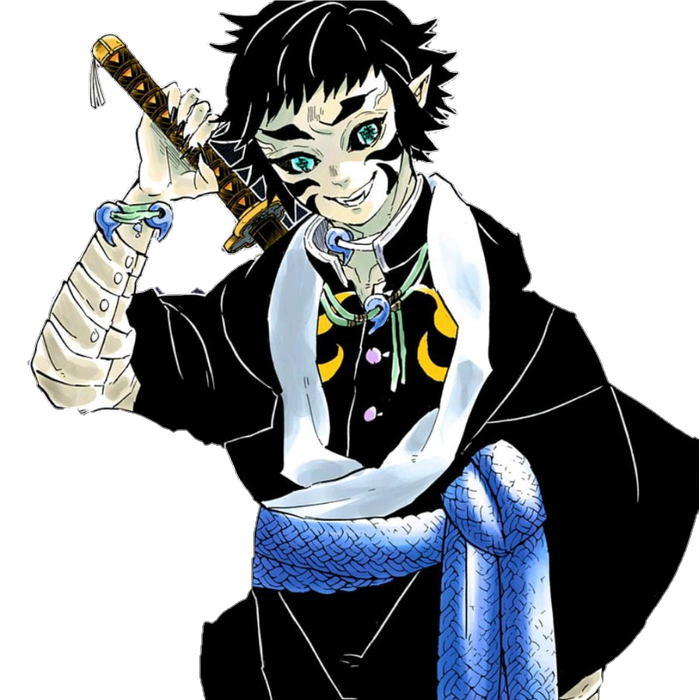 desenho do personagem MUCHIRO TOKITO de Kimetsu no Yaiba, desenho feit