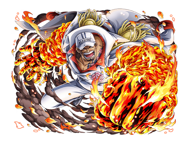 All about One Piece - Nome- Akainu Nome verdadeiro- Sakazuki Fruta- Magu Magu no Mi ( Magma Magma no mi) Rank- Almirante de Frota