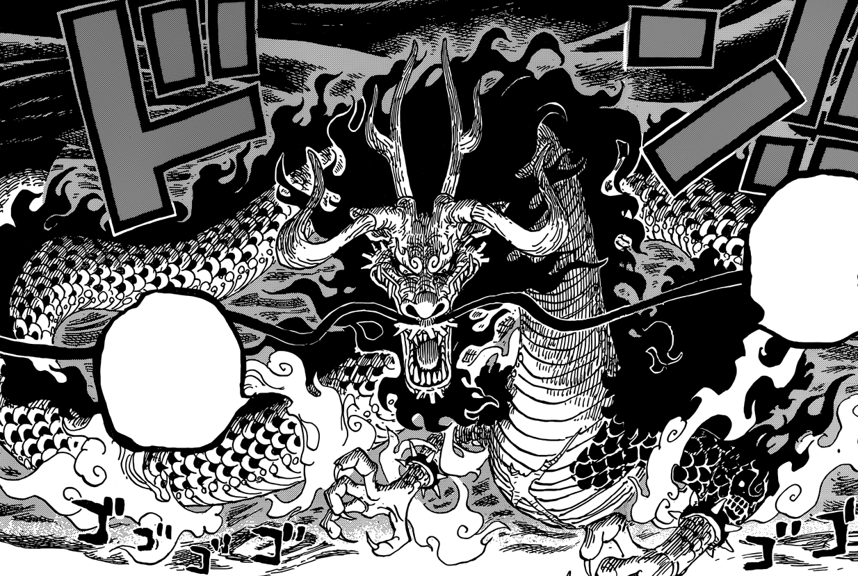 Dragon Kaido  Dragões, Anime, Nuvem