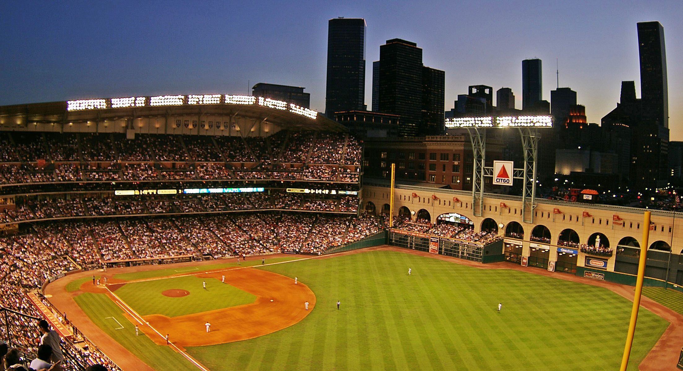 Downtown Houston, Minute Maid Park Entrance - Home of the Astros