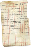 Page #4 from Frank's logbook.