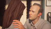 Robert comforting his daughter, Sarah Lee. ("Faith")