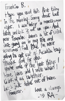 Letter from Rachel to Frank #1.