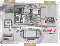 Blackwell Campus map with security camera locations