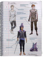 Steph's sketches about "The Tempest" costumes.