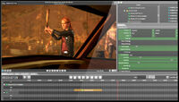 Scene editor showing part of the junkyard scene.