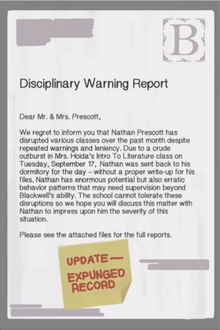 Nathan disciplinarywarning