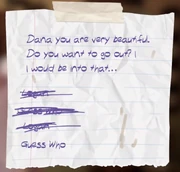 Dana's note