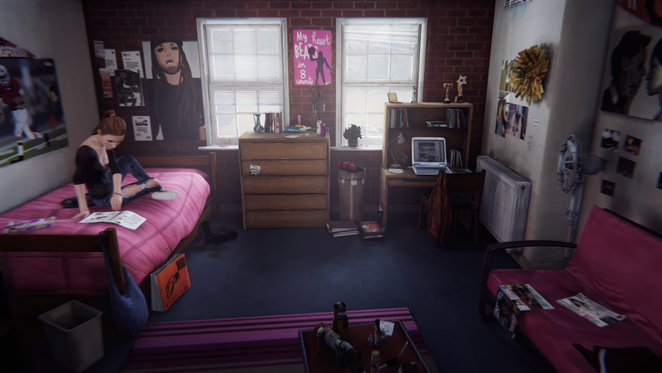 Chase rooms. Лайф ИС Стрендж комната Хлои. Life is Strange общежитие. Комната Макс Колфилд лайф ИС Стрендж. Life is Strange комната Макс.