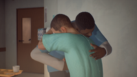 Joey hugging Sean. ("Faith")