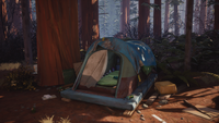 External view of Finn's tent.