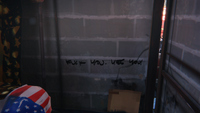 "Fuck you" graffiti