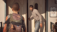 Robert heading back into the church. ("Faith")