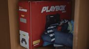 The PlayBox box hidden on the top shelf of Charles' closet in Captain Spirit.