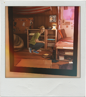 Foto da Chloe no espelho do quarto da Chloe (Opção 2).[1]