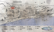 Map of Arcadia Bay by the Lighthouse