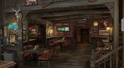 Concept art of the bar.