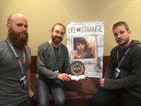 Michel Koch, Luc Baghadoust and Raoul Barbet at PAXEast2015 Best Plot Twist Award March 7 2015