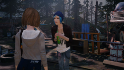 Chloe asking Max to find bottles
