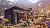 Concept Art of the rooftop terrace.