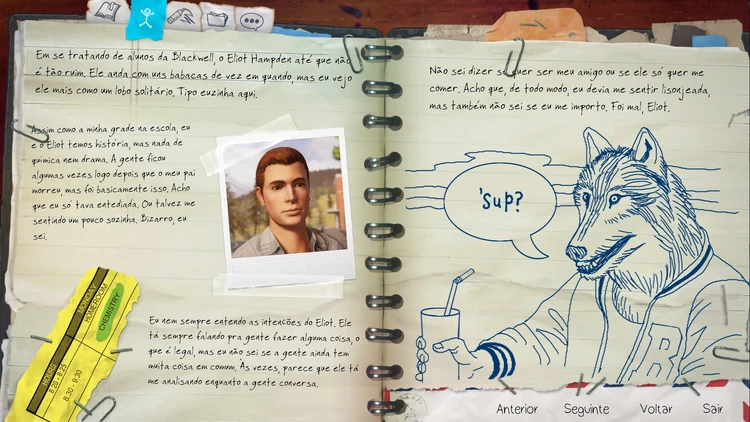 Fichário de Eliot Hampden