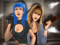 (Punk) Victoria and Taylor. (Unlocked by earning 10 achievements)