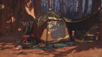 External view of Cassidy's tent.
