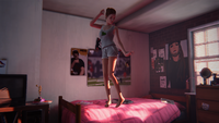 Dana dancing on her bed in Episode 2