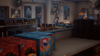 An interior shot of Bear Station's convenience store.