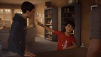 Sean and Daniel are arguing in front of their dad. ("Roads")