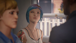 Chloe witnessing an argument between Joyce and David