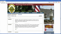 APBD website page showing recent incidents.