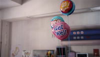 "Get Well" balloons.