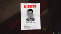 Missing person poster.