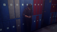 Luke standing by his locker ("Out of Time")