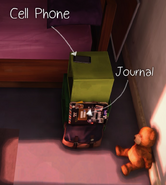 Journal laying on Max's nightstand in "Out of Time"