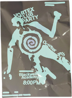 Vortex Club party poster.