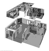 Chloe's house isometric view