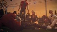 Taylor among the Vortex Club members (alternative timeline)