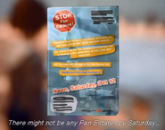 "Stop Pan Estates" flyer