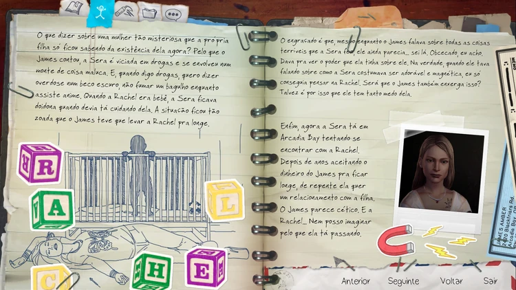 Fichário de Sera Gearhardt