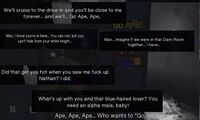 Warren's dialogues in nightmare