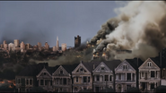 Fire closing into the Painted Ladies.